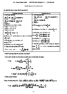 Chuyên đề phụ đạo 11